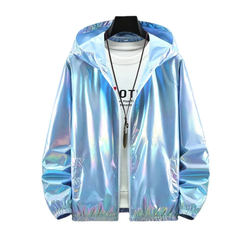 Summer Colorful Shiny Sunscreen Jacket