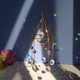 Crystals Big Wind Chime Prism Ornament