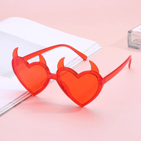 Devil Ears Heart Shape Sunglasses