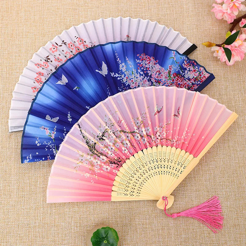 Hand Fan Foldable Silk Fan