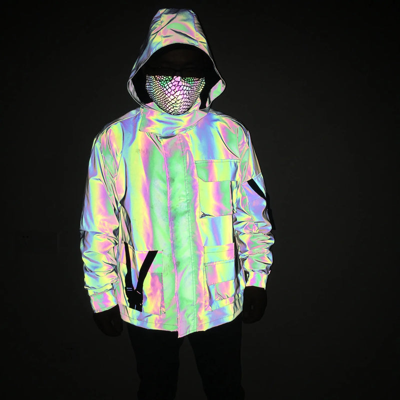 Colorful Reflective Men's Jacket