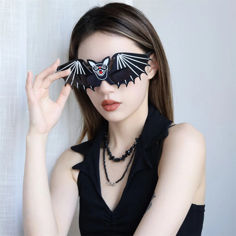 Personalized Retro Bat Shaped Sunglasses