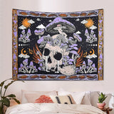 Wall Hanging Skeleton mushroom pattern tapestry