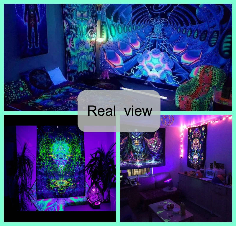 Hanging UV Reactive Tapestry