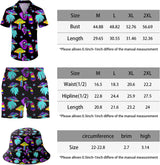 Men's Shirt and Shorts Sets with Bucket Hats