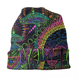 Trippy Psychedelic Neon Pastel Goth Bonnet Hat