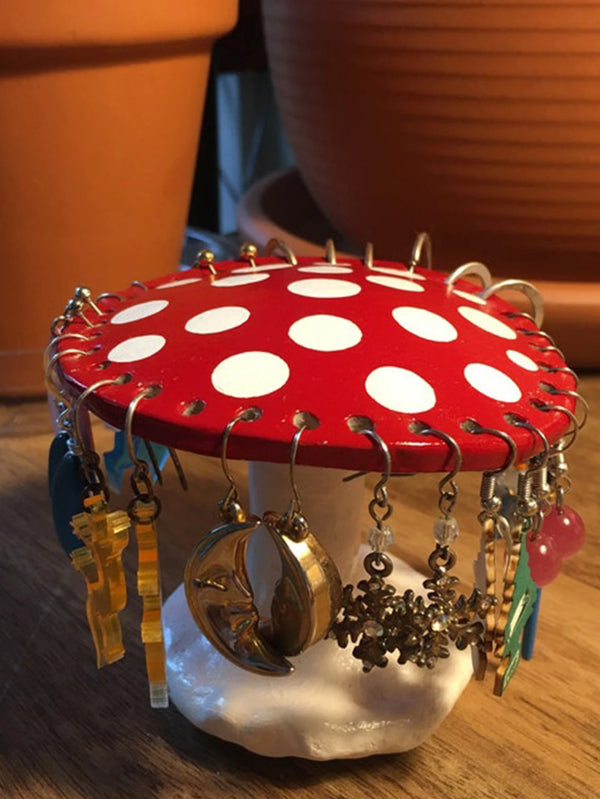 Mushroom Earring Holder