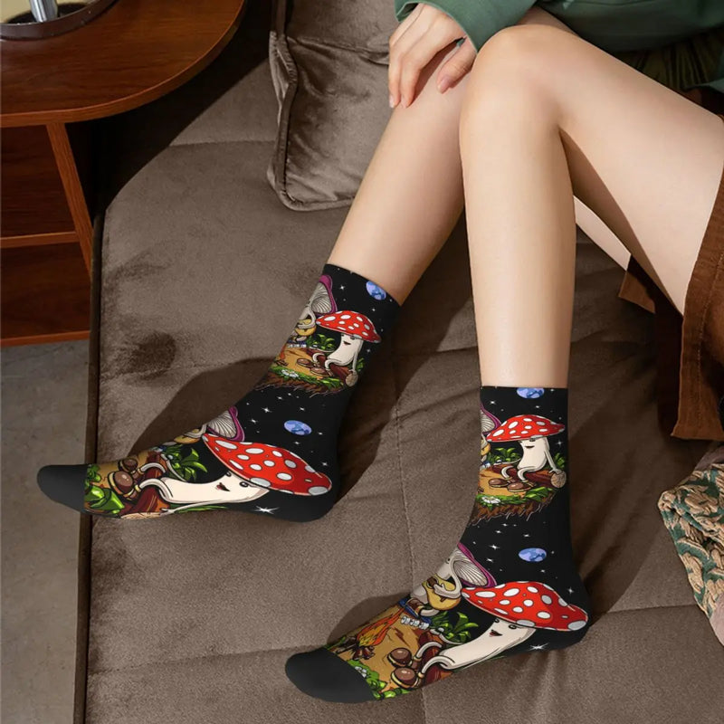 Hippie Magic Mushroom Socks