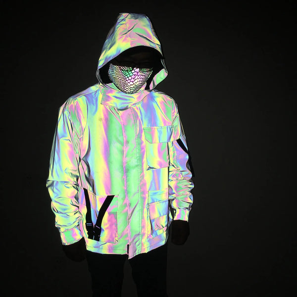 Colorful Reflective Men's Jacket