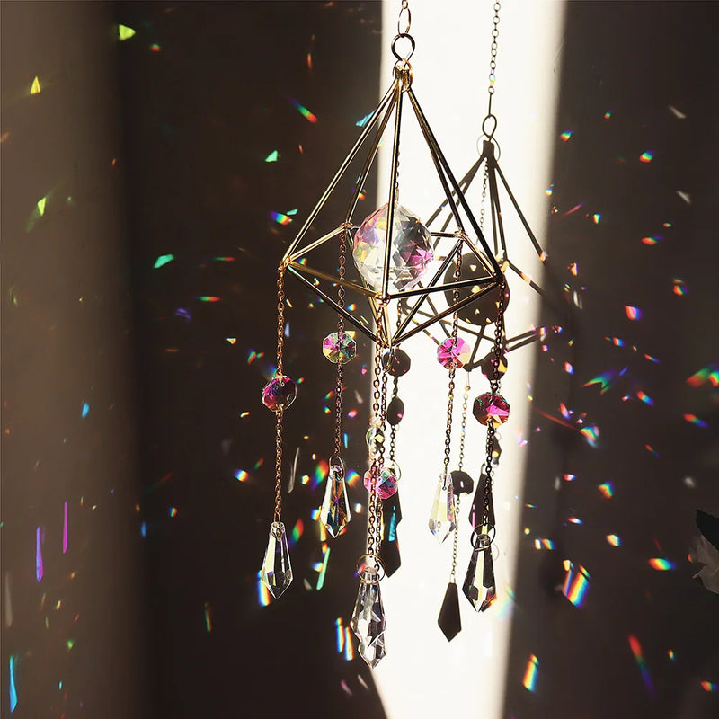 Crystals Big Wind Chime Prism Ornament